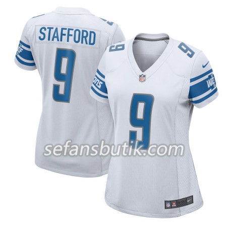 Detroit Lions Tröjor Matthew Stafford 9 Nike Vit - Dame Detroit Lions Tröjor Matthew Stafford 9 Nike Vit - Dame